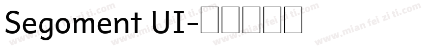 Segoment UI字体转换